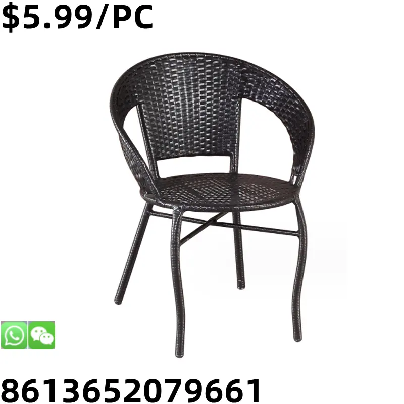 Simple Parlour Outdoor Garden Coffee Maidan Library PE Rattan Chair