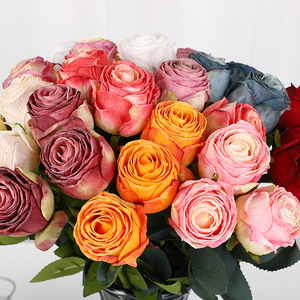 Ramo de Rosas Artificiales Multicolor de Alta Simulación para Decoración de Bodas, Hogar, San Valentín y Exteriores - Product Image 2