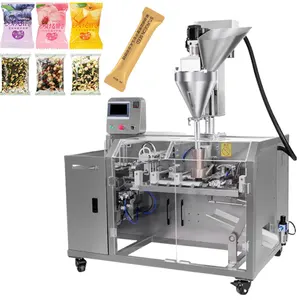 Automatic Spices Vial Cosmetic Oil Paste Powder Water Filling Machines Doypack Milk Yogurt Lotion Honey Filling Sealing Machine