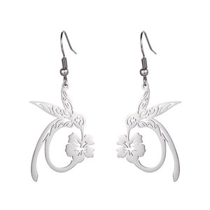 Pendientes de Moda de Alta Calidad con Diseño de Colibrí en Acero Inoxidable 316L, Chapados en Oro PVD de 14k y 18k, para Mujer - Product Image 6
