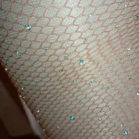 Leggings fins géométriques professionnels pour femmes grandes tailles, collants extensibles, sous-vêtements sexy en maille, strass scintillants