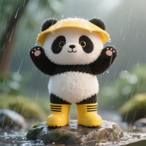 Peluche géante Panda Rock Candy Gourd ultra douce, poupée super douce avec rembourrage en coton PP pour soulager le stress, personnalisable ODM, anniversaires - Product Image 1