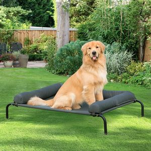 Kühlendes Erhöhtes Haustierbett Atmungsaktives Netz Wasserdichter Rand Outdoor Erhöhtes Hundebett für Große Hunde - Product Image 3