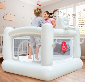 Taşınabilir kapalı hava geçirmez şişme fedai yürümeye başlayan çocuklar spor şişme kale trambolin hava mühürlü Mini PVC sıçrama ev - Product Image 5