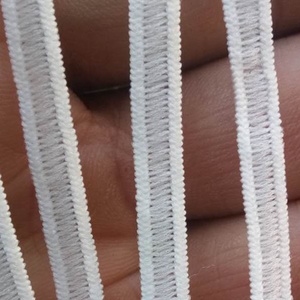 Correa elástica tejida de látex de 4mm, cubierta desechable para zapatos, de alta calidad, color blanco - Product Image 2