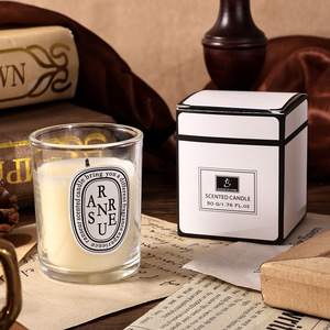Nouvelle Bougie Parfumée en Verre Transparent, Cire Végétale Sans Fumée, Cadeau de Festival, Souvenir - Product Image 1