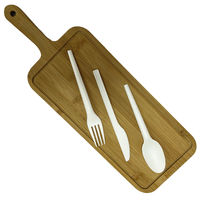 Papieren Sets Voor Stuks Lepels Zware Geschenkdoos Plastic Ayd China Fruit Hotel Machine Familie Fama Camping Handvat Volledige Ayd Bestekset