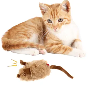 Venta al por mayor Productos para mascotas Casa de ratón interactiva Juguete para gatos Juguetes para gatos móviles automáticos eléctricos