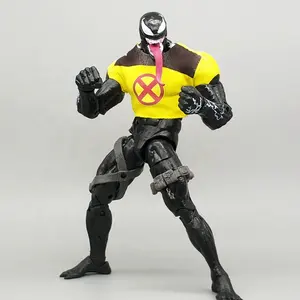 Custom 3D Movie Super Movable Action Figure with Fabric Suit , OEM Fabric Costume 7 inch PVC Collection Action Figure Maker