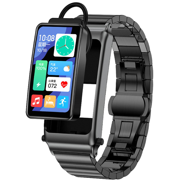 K80 1.57 Inch Silicone Band Fitness Tracker Watches IP67 B T Call Watch Earphones Detachable Smart Watch