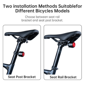 Feu arrière <span class=keywords><strong>de</strong></span> vélo étanche IP66 en aluminium CNC avec détection <span class=keywords><strong>de</strong></span> freinage intelligente pour les activités <span class=keywords><strong>de</strong></span> plein air et la conduite nocturne - Product Image 3