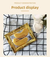 Masque pour les yeux en or 24 carats et collagène, patch fin hydratant anti-rides et anti-cernes pour peaux sèches 6g