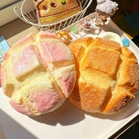 Giant Lava Pineapple Bun Squishy, Jouet alimentaire simulé en PU à rebond lent, anti-stress à presser, cadeau boîte surprise