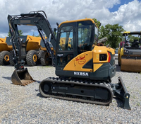 Excavator Crawler Hidrolik Kompak HX85A 8.5t dengan Bucket 4-in-1 untuk Penggalian/Pembuatan Parit di Amerika Latin dan Argentina
