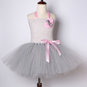 Costume <span class=keywords><strong>da</strong></span> Topolino Grigio con Tutu per Bambine, Set per Feste, Abito in Tulle con Fascia per Capelli e Accessori DP071 - Product Image 4