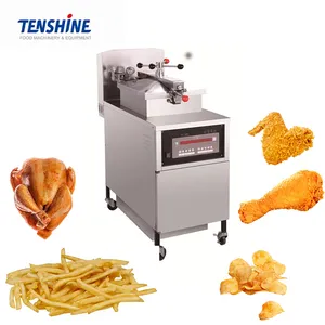 Ticari CE elektrikli henny kuruş pfe-800 tavuk gaz basınç fritöz kullanılan kfc fritöz ile YAĞ POMPASI satılık
