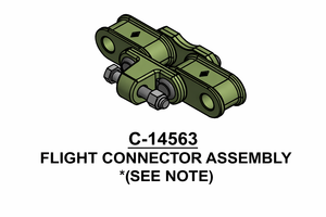 Chaînes de convoyeur en acier allié haute résistance, résistantes à l'usure, robustes, transmission de puissance LC 5154 48 B, systèmes de peinture automobile - Product Image 3
