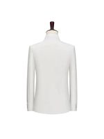 Costume Classique Homme Col Montant, Ensemble 2 Pièces Formel pour Affaires, Costume de Mariage Homme, Tenue de Soirée Luxe pour Homme