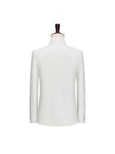 Traje Clásico <span class=keywords><strong>para</strong></span> <span class=keywords><strong>Hombre</strong></span>, Cuello Alto, Traje <span class=keywords><strong>Formal</strong></span> de Negocios de 2 Piezas, Traje de <span class=keywords><strong>Boda</strong></span> <span class=keywords><strong>para</strong></span> <span class=keywords><strong>Hombre</strong></span>, Atuendo de Fiesta Lujoso <span class=keywords><strong>para</strong></span> <span class=keywords><strong>Hombre</strong></span> - Product Image 2