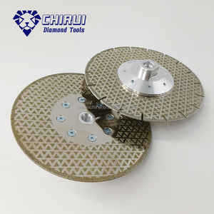 <span class=keywords><strong>Disque</strong></span> de découpe et de meulage <span class=keywords><strong>diamant</strong></span>é électroplaqué à motif étoilé segmenté de 6 pouces (150 mm) pour carrelage, marbre et grès - Product Image 2