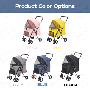 Venta al por mayor <span class=keywords><strong>plegable</strong></span> gato <span class=keywords><strong>perro</strong></span> portador de viaje 4 ruedas cochecito de mascotas con bolsillo adicional - Product Image 6