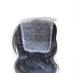 Closure for Lace Natural Color Light Brown Long Length Handmade Indonesian Remy Hair Lace <b>Front</b> <b>Wigs</b> Good End Cuticle Aligned - Product Image 1