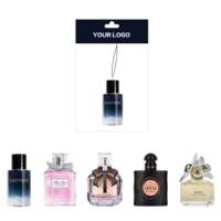 Rafraîchisseur d'air de voiture avec logo personnalisé Tous les parfums Diffuseur de parfum en papier rafraîchissant Clips Capteur de vibrations pour aromathérapie Longue durée