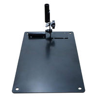 Support de bâton d'alignement de golf en métal avec plaque de base, outil d'entraînement réglable pour l'analyse de la trajectoire du swing, logo personnalisé, vente en gros