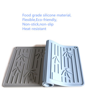 Heat Resistant Foldable <b>Silicone</b> Reusable Dish Drying <b>Mat</b> <b>Silicone</b> Collapsible <b>Mat</b> Drying Pot - Product Image 5
