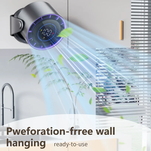 Ventilateur électrique intelligent portable, rechargeable par USB, silencieux, pour bureau ou fixation murale - Product Image 5