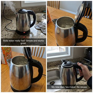 Bouilloire Électrique Sans Fil en Acier Inoxydable 1,8 L Personnalisée par le Fabricant avec Indicateur Lumineux pour l'Ébullition de l'<span class=keywords><strong>Eau</strong></span> à Usage Commercial - Product Image 6