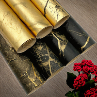 Feuilles de similicuir à grain de marbre imprimées en PU avec lustre métallique, design de peinture, tissu en cuir synthétique souple, revêtement à rayures en rouleau