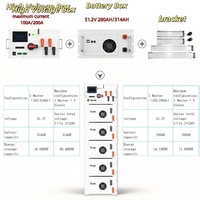 Système de stockage d'énergie solaire à haute tension 80V/1000V pour installation en rack, batterie 48KWH 64KWH 80KWH, kit DIY domestique/commercial