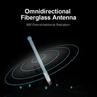 Antenne WiFi extérieure double bande 2,4 GHz 5,8 GHz en fibre de verre avec connecteur N mâle et gain de 10 dBi pour extension WiFi et routeur hotspot