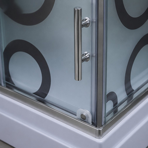 Cabine de douche en fibre de verre de haute qualité 90x90x195cm, prix abordable, équipement sanitaire, portes coulissantes en verre pour salle de bain - Product Image 4