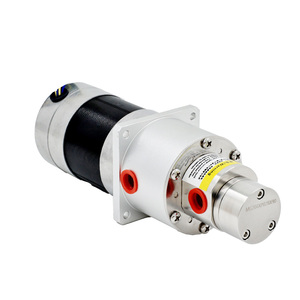 Pompe à engrenages micro 24V DC 60W (étanchéité céramique) pour liquides à haute viscosité, <span class=keywords><strong>eau</strong></span> et huile, entraînement magnétique, petite pompe de dosage de précision OEM en acier inoxydable SS316L - Product Image 1