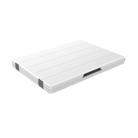 Ensemble table et chaises 3-en-1 en plastique HDPE confortable et portable pour l'extérieur, idéal pour les hôtels, cours, jardins, cuisines et salons