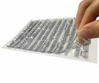 Lot de 100 tampons en caoutchouc transparent en silicone personnalisés, pochoirs et matrices de découpe DIY, ensemble de blocs de tampons acryliques transparents