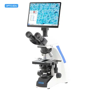 OPTO-EDU A33.1502 HD 8.0M 1000x Trinocular Biological Educational Video Digital Microscope With Lcd Screen