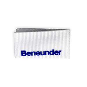Custom Printed Brand Logo Clothing Labels Woven Sewn Polyester Neck Tags for Various Garments Including Iron Cotton Satin - Product Image 3