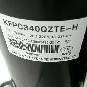 HYZL KFPC340QZTE-H Compresor de Refrigeración Trifásico de 2HP, Pieza para Aire Acondicionado, Refrigeración y Calefacción - Product Image 1
