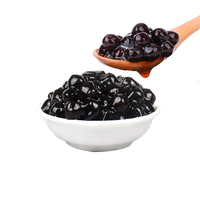 Perles de tapioca noires YUECHUANXIANG en gros, billes de boba moelleuses, sirop de sucre brun, 900g*20 sacs/ctn, approvisionnement en vrac en boîte et en sac