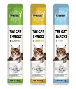 OEM ODM pabrik makanan hewan peliharaan yang dapat disesuaikan 15g makanan ringan basah kucing rasa ayam organik - Product Image 5