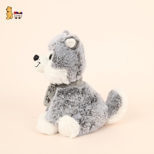 Peluche Husky Kawaii en tissu de <span class=keywords><strong>coton</strong></span> ODM personnalisable super doux, mini cadeau d'anniversaire, grande taille, dessin animé mignon en flanelle plastique - Product Image 5