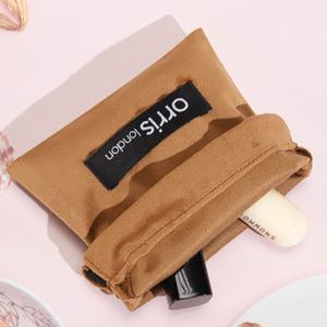 10*12Cm yumuşak mavi yeşil kahverengi kadife kılıfı seyahat çantaları özel Logo baskılı hediyelik takı ipi kozmetik kadife çanta - Product Image 4