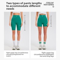 Shorts de sport taille haute moulants sans coutures en nylon et élasthanne pour femme avec taille élastique, idéaux pour le yoga, le cyclisme, la course à pied et le rehaussement des hanches