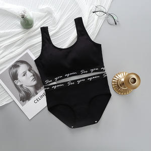 <span class=keywords><strong>Conjunto</strong></span> de <span class=keywords><strong>Ropa</strong></span> <span class=keywords><strong>Interior</strong></span> y Sujetador Deportivo para Mujer, Estilo Chaleco Sin Costuras, con Push-Up, Sin Varillas, con Letras en la Cintura, para Yoga, Novedad de 2022 - Product Image 5