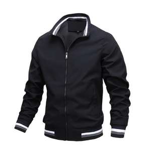 Chaqueta Bomber Cortavientos Ligera para Hombre, Cuello Elástico, Poliéster y Nailon, Bolsillos Laterales, Cremallera, Característica de Maternidad, Venta al por Mayor - Product Image 5