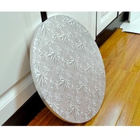 Rondes planche à gâteau blanche et noire cercle à gâteau base en carton de tambour mdf pour la décoration de gâteau
