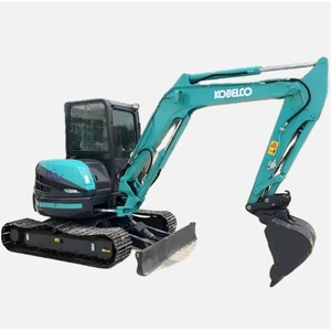 Mini-excavatrice sur chenilles d'occasion Kobelco SK55SR SK55 5,5T, modèle 2022, technologie japonaise d'origine, faible nombre d'heures, bien entretenue, pour vidéo - Product Image 1